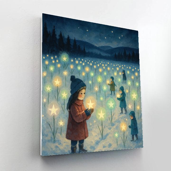 Star Orchard In The Winter Meadow Paint by numbers art