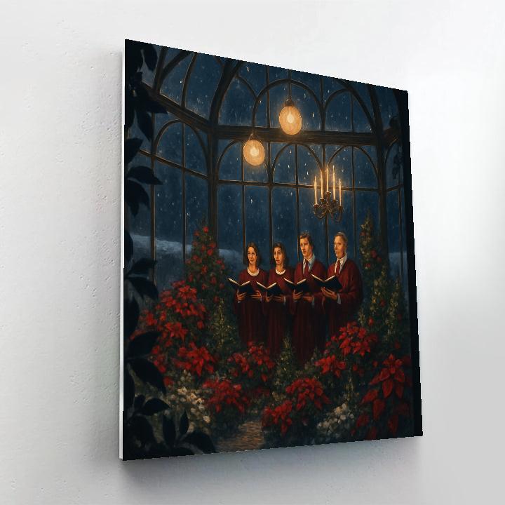 Winter Choir In The Glass Conservatory Paint by numbers kits