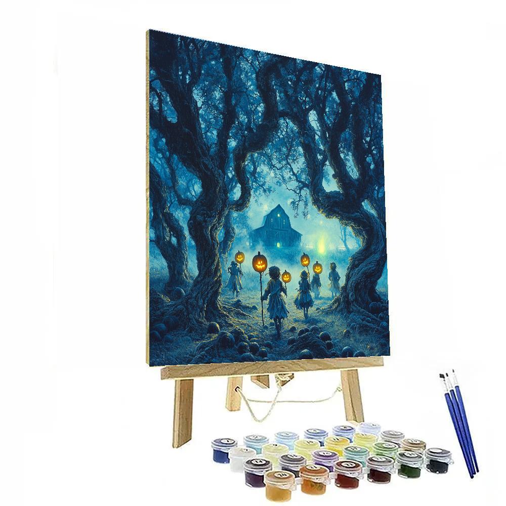 Haunted Orchard Lantern Parade paint by color