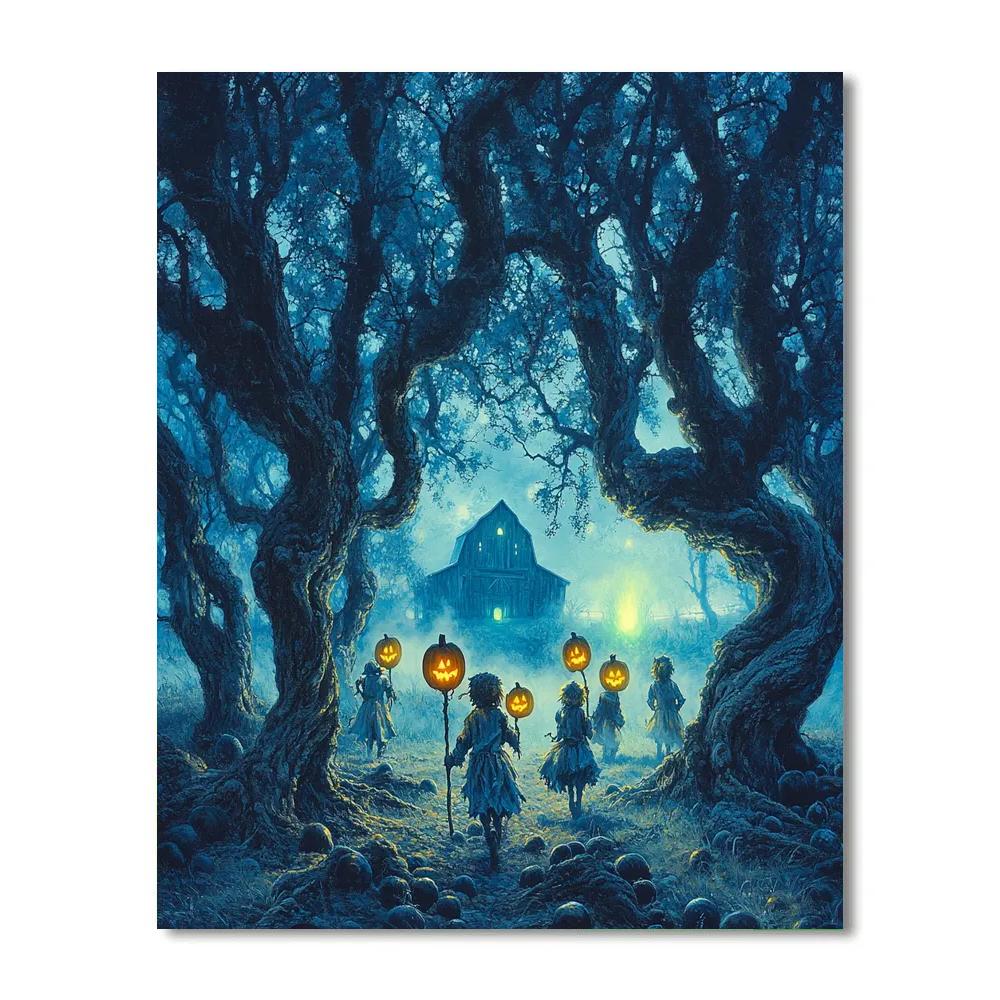 Haunted Orchard Lantern Parade paint by color