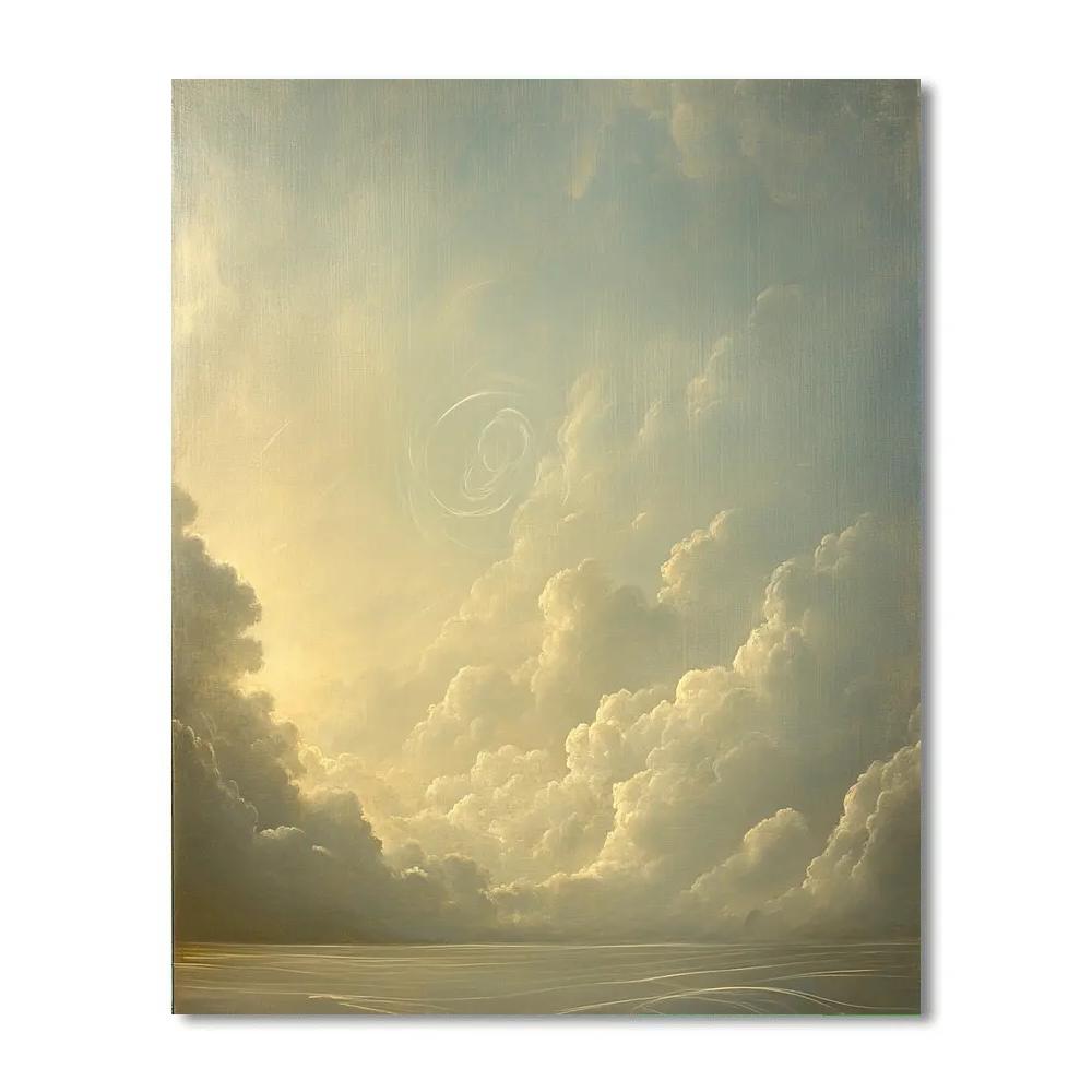 Leonardo Da Vinci Inspired Harmonic Weather Fronts Paint by numbers kits