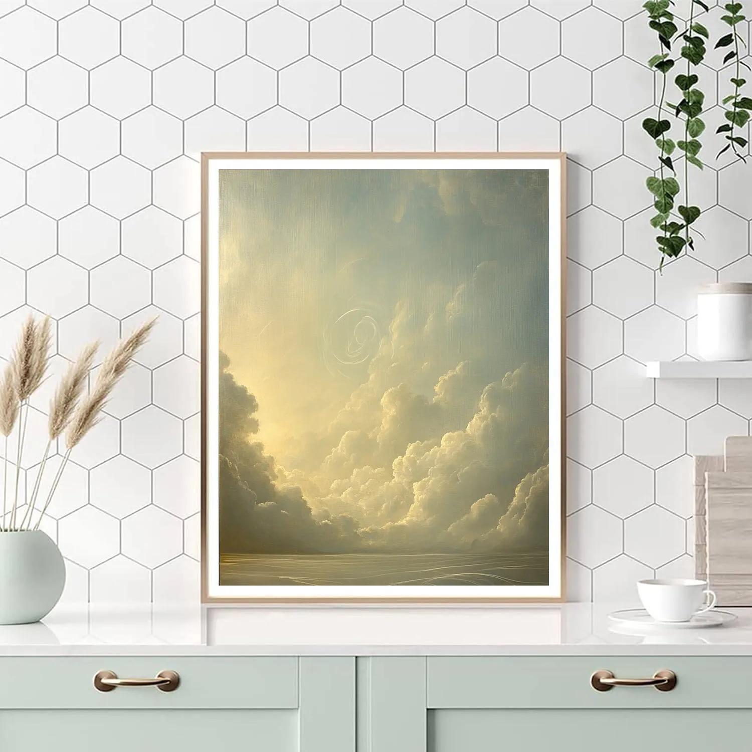 Leonardo Da Vinci Inspired Harmonic Weather Fronts Paint by numbers kits