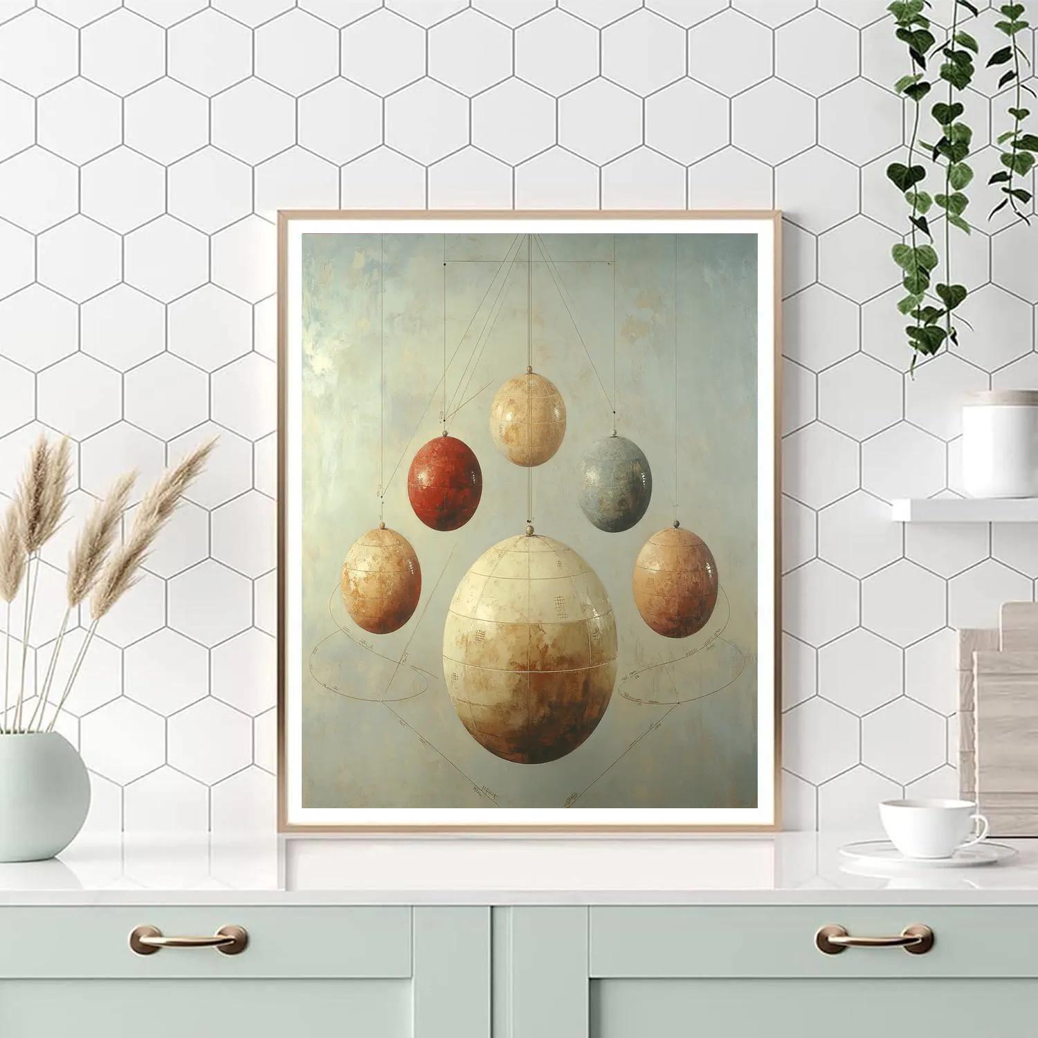 Leonardo Da Vinci Inspired Celestial Orchard Of Planets Numbered painting kits