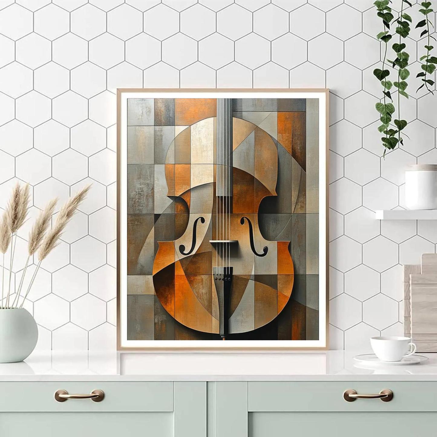 Picasso Inspired Abstract Musicians Numbered painting kits