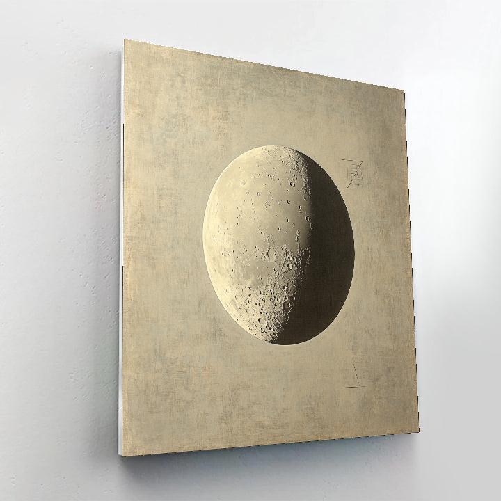 Leonardo Da Vinci Inspired Lunar Mare Study Number painting