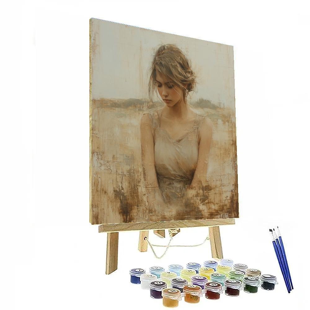 Leonardo Da Vinci Inspired Renaissance Portrait DIY paint by numbers