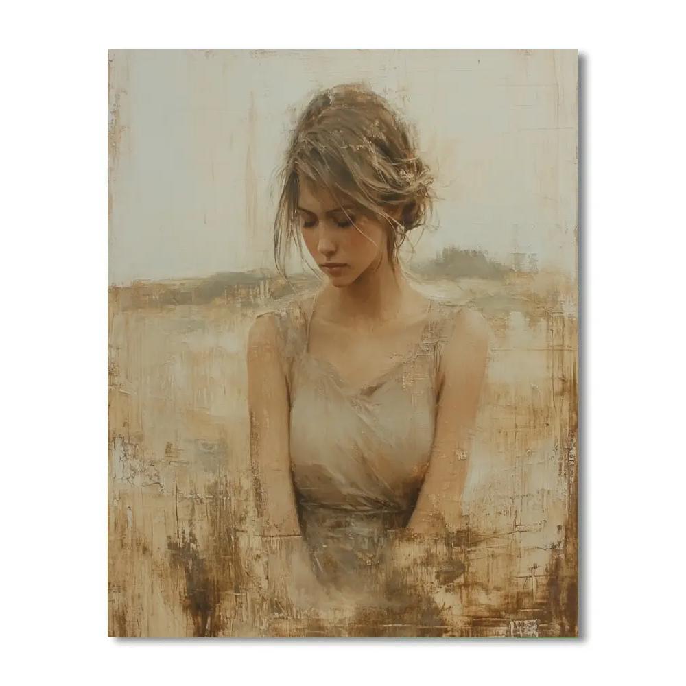 Leonardo Da Vinci Inspired Renaissance Portrait DIY paint by numbers