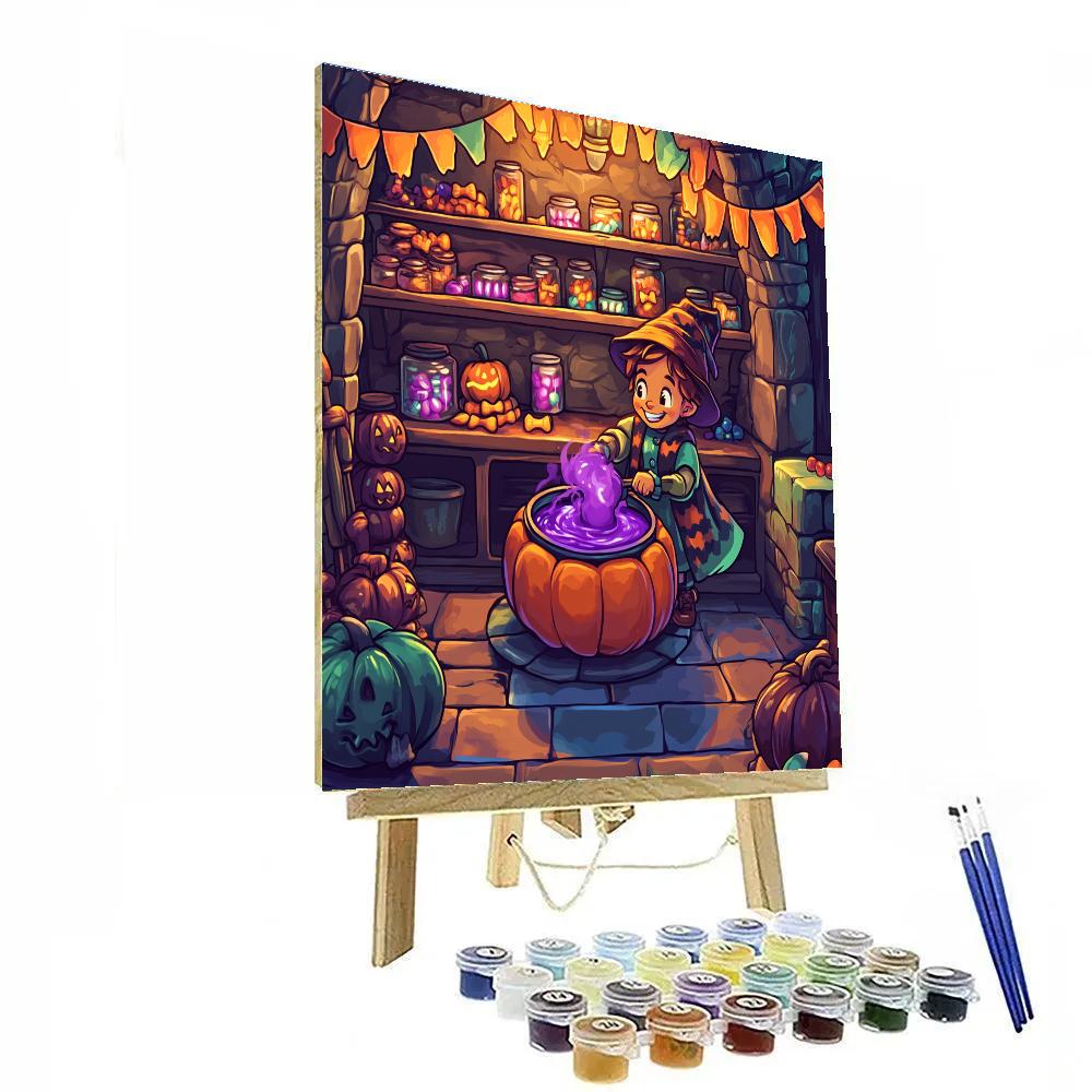 Haunted Candy Alchemists Workshop paint by numbers