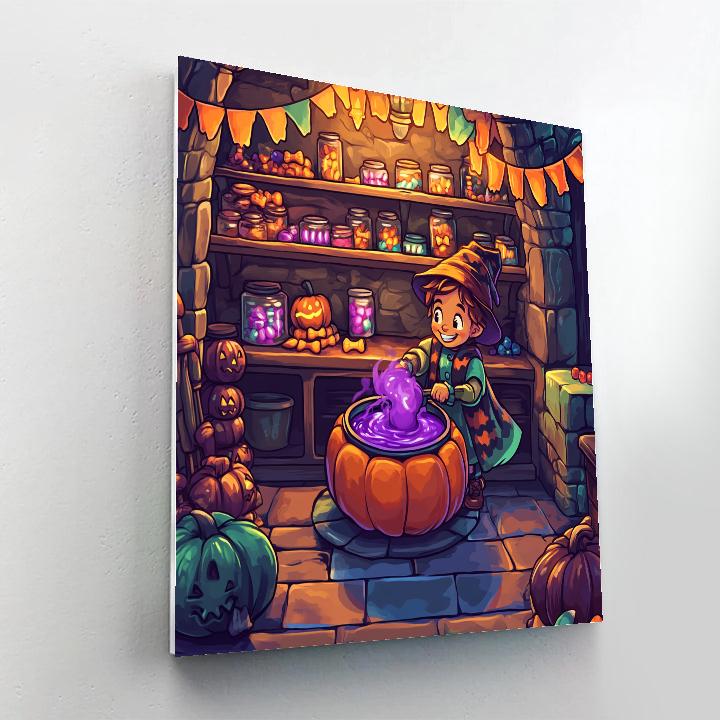 Haunted Candy Alchemists Workshop paint by numbers