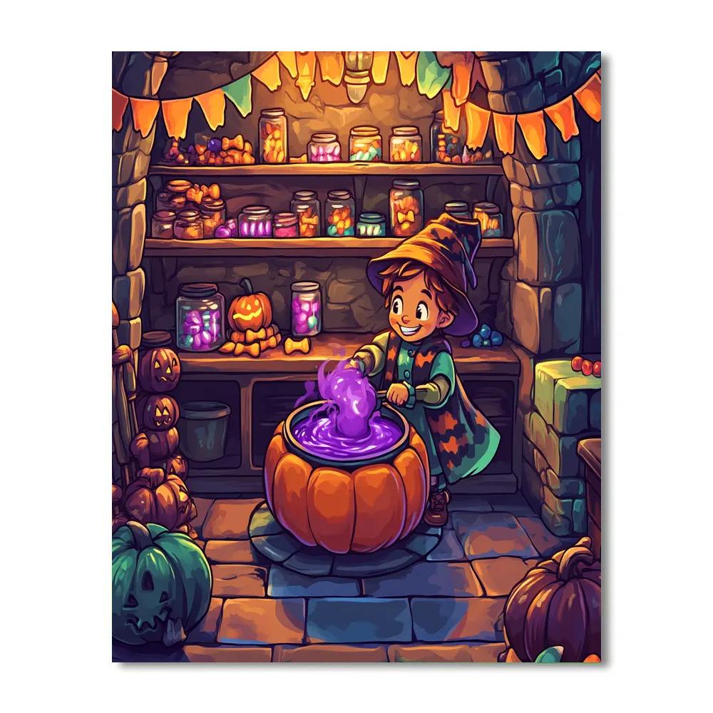 Haunted Candy Alchemists Workshop paint by numbers