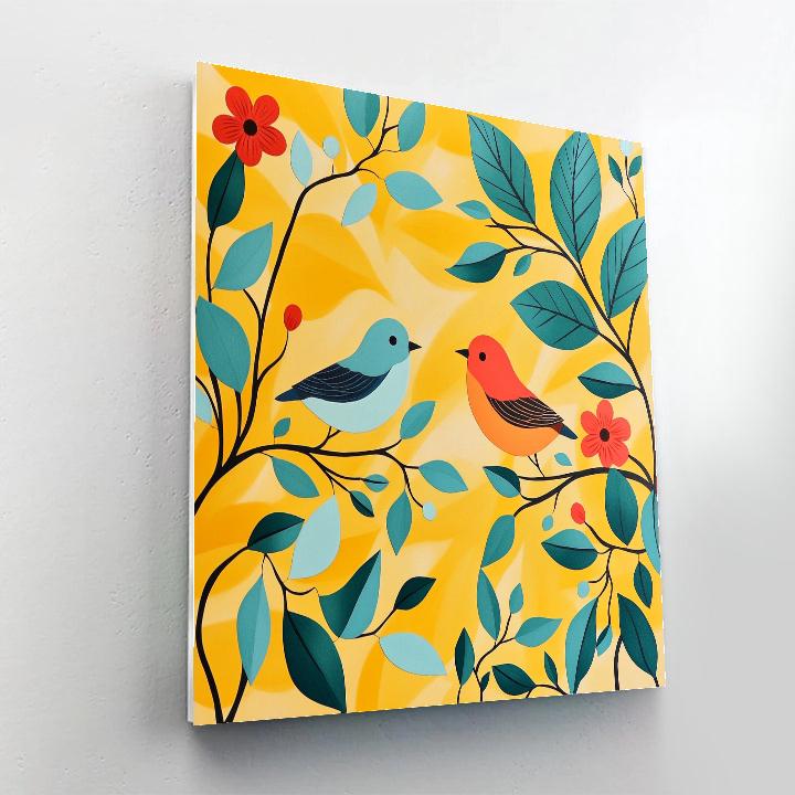 Matisse Inspired Joyful Cutout Garden painting number kit