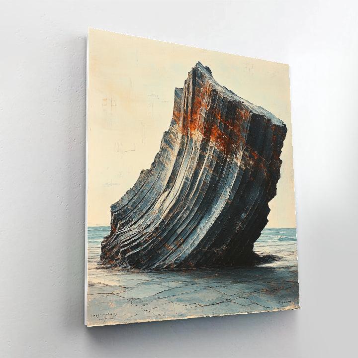 Michelangelo Inspired Basalt Wave Sanctuary DIY paint by numbers
