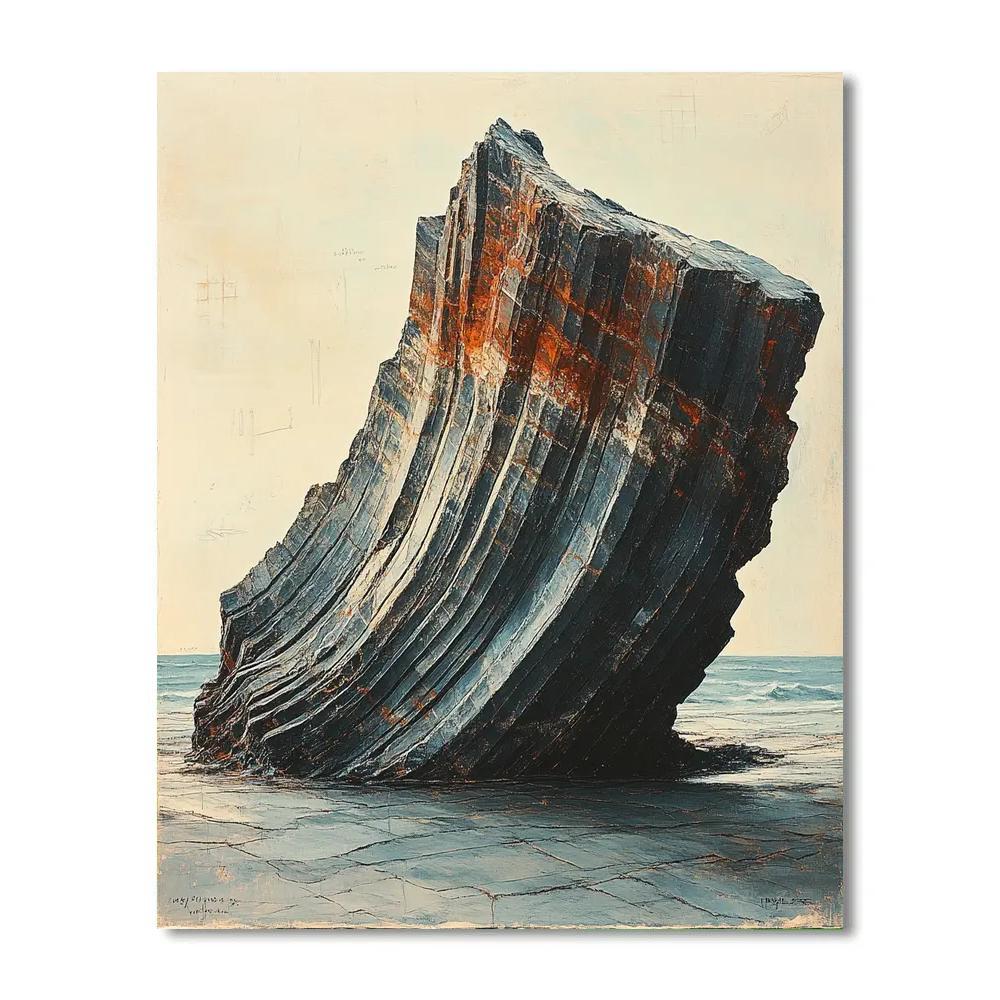 Michelangelo Inspired Basalt Wave Sanctuary DIY paint by numbers
