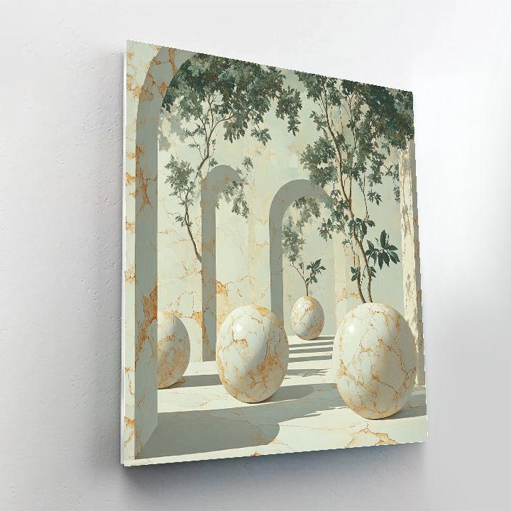 Michelangelo Inspired Orchard Of Stone Suns DIY paint by numbers