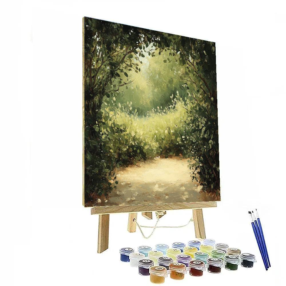 Leonardo Da Vinci Inspired Secret Garden Clearing DIY paint by numbers
