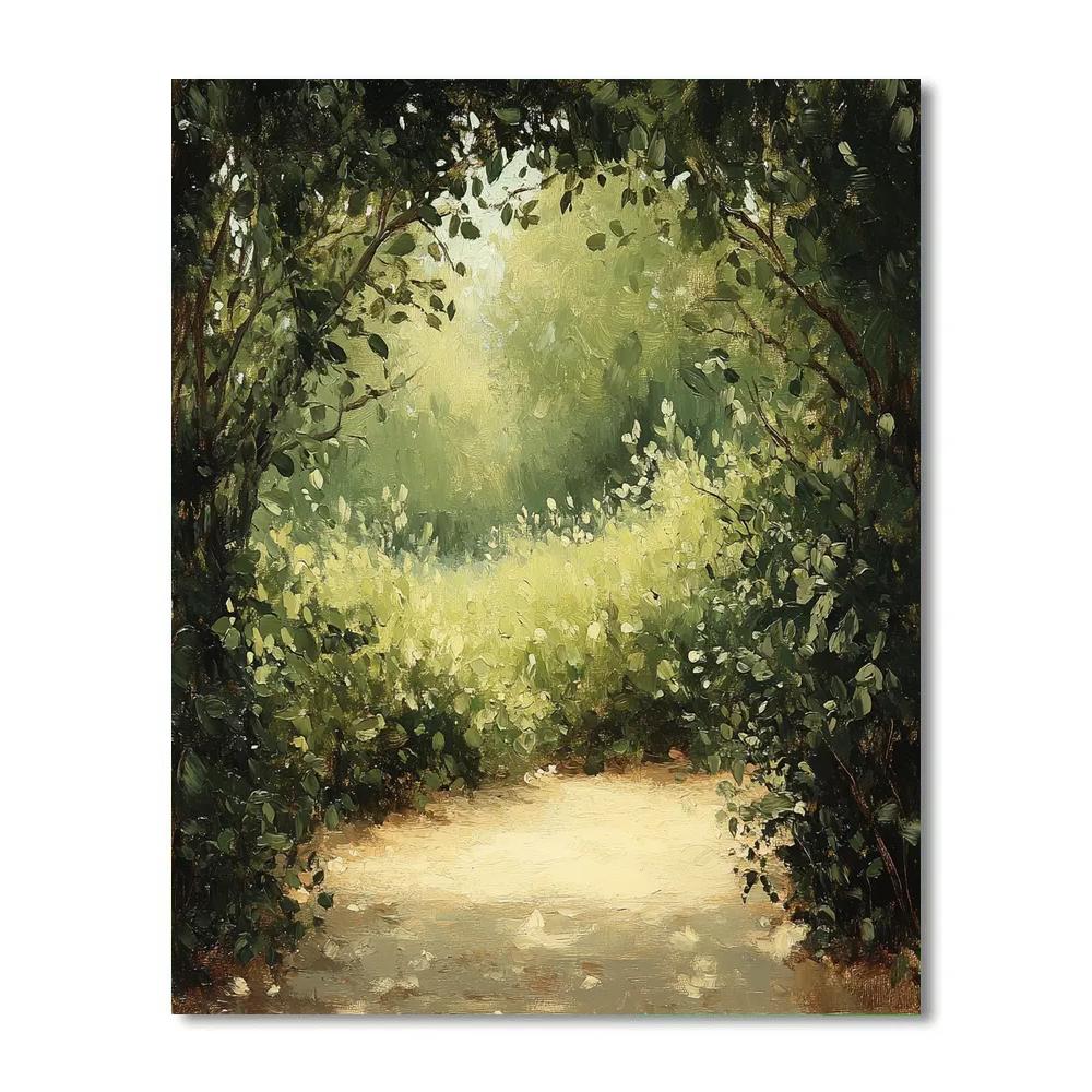 Leonardo Da Vinci Inspired Secret Garden Clearing DIY paint by numbers