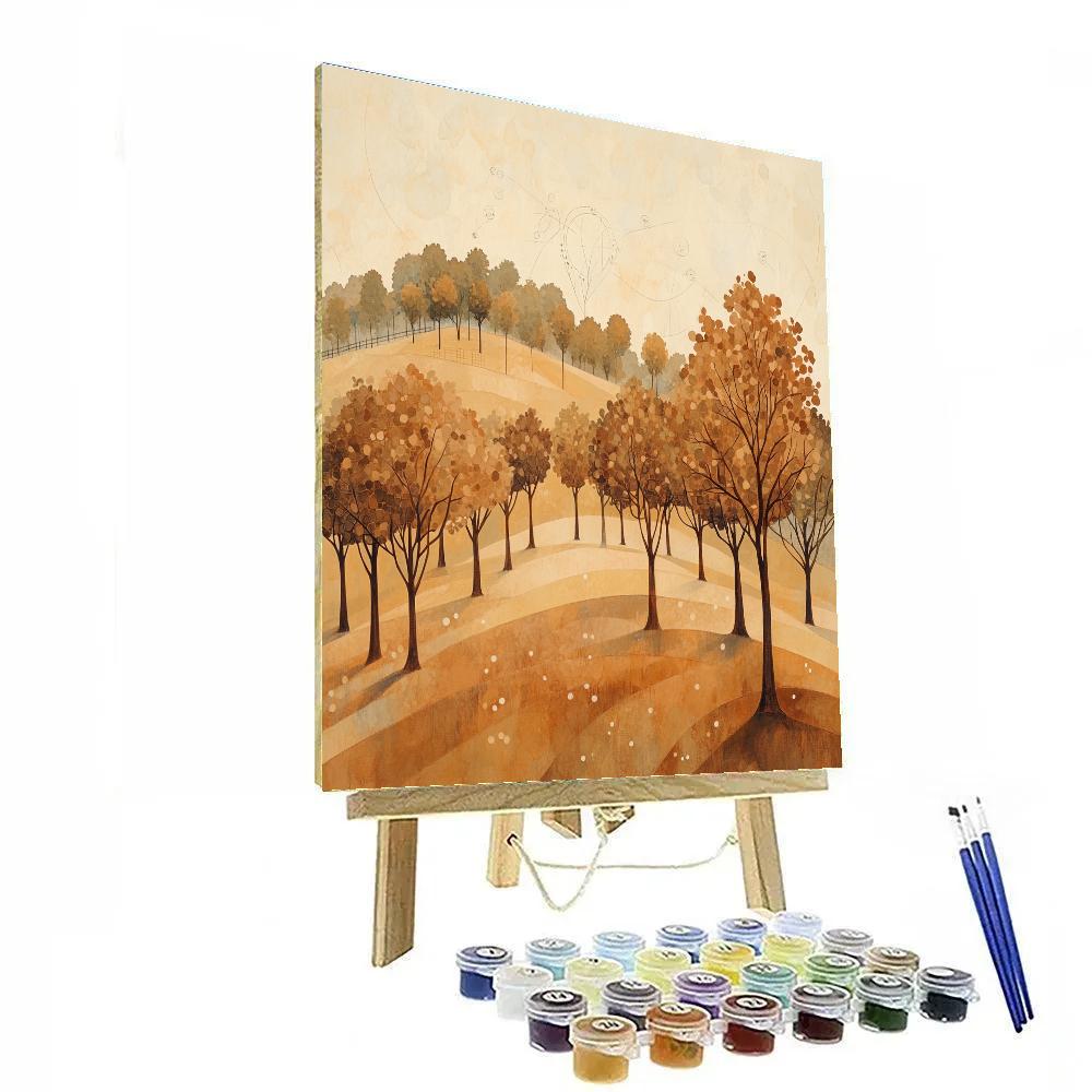 Leonardo Da Vinci Inspired Orchard Of Silent Suns paint by color