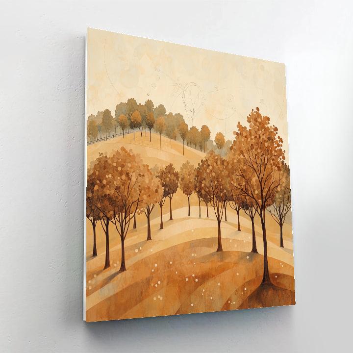 Leonardo Da Vinci Inspired Orchard Of Silent Suns paint by color