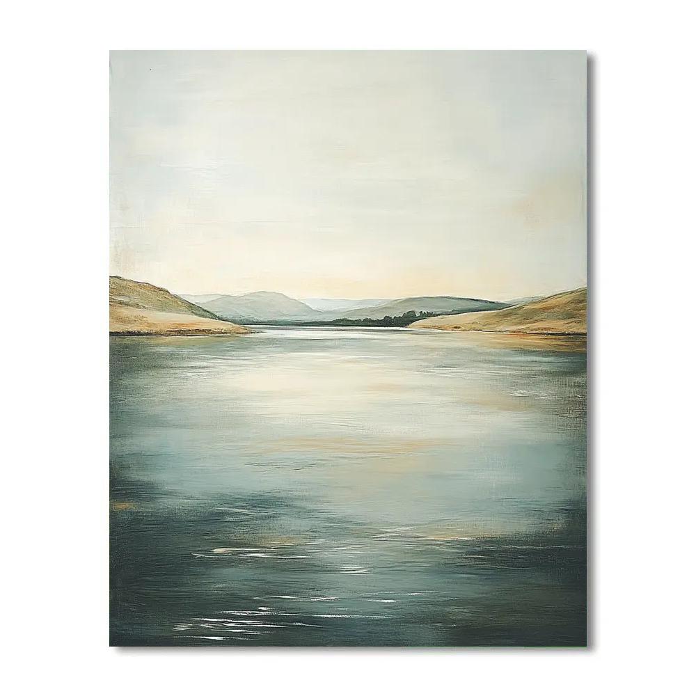 Zhao Mengfu Inspired River Of Ink And Autumn Wind DIY paint by numbers