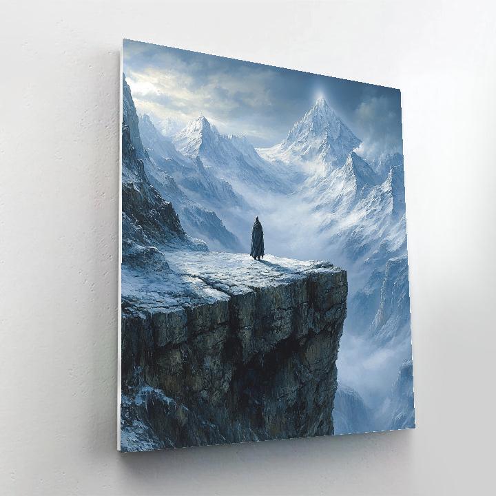 Caspar David Friedrich Inspired Alpine Solitude Numbered painting kits