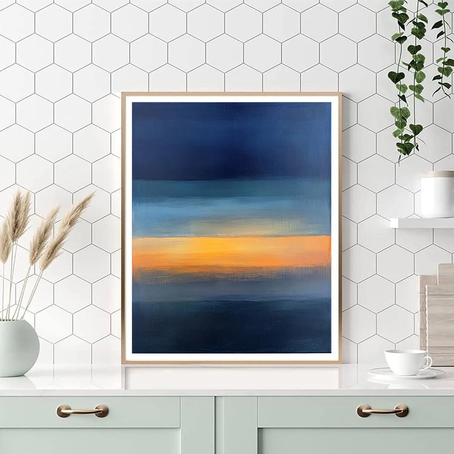 Mark Rothko Inspired Silent Horizon Of Dusk Number painting