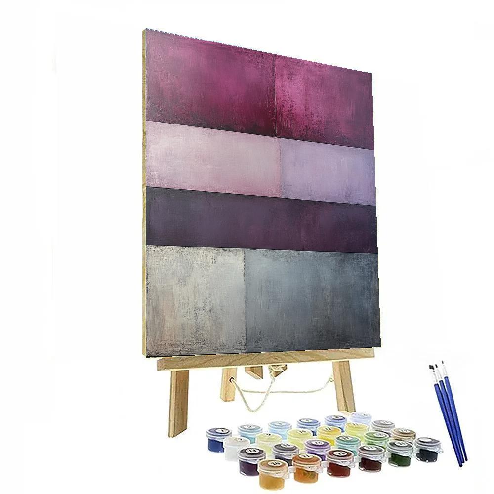 Mark Rothko Inspired Echoes Of A Vanishing Storm paint by number