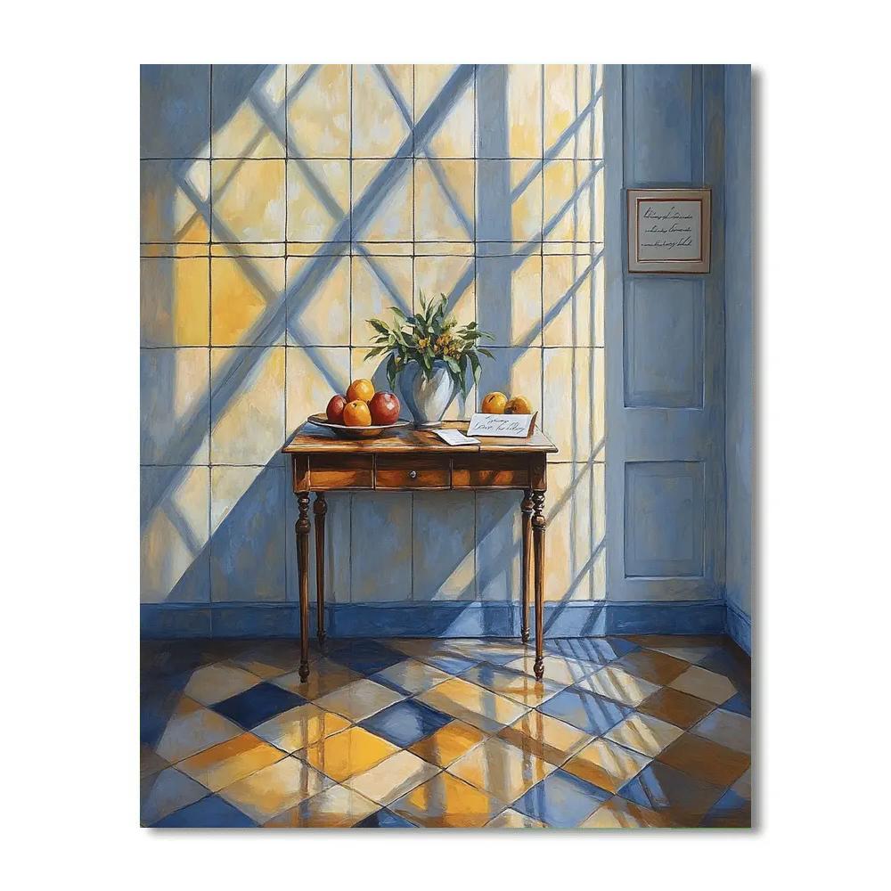 Vermeer Inspired Girl By A Window Paint by numbers kits