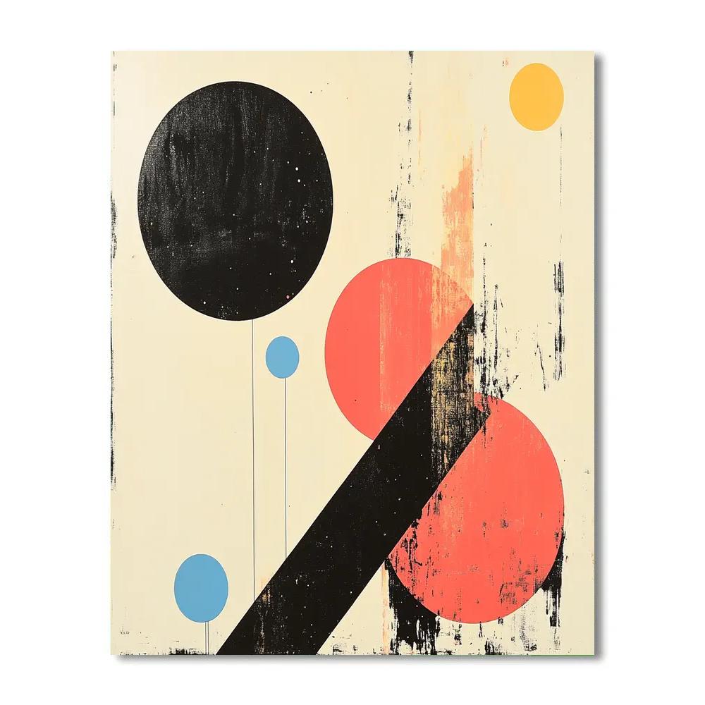 Kandinsky Inspired Constellation Composition Paint by numbers art