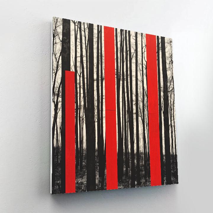 Banksy Inspired Censored Forest Number painting