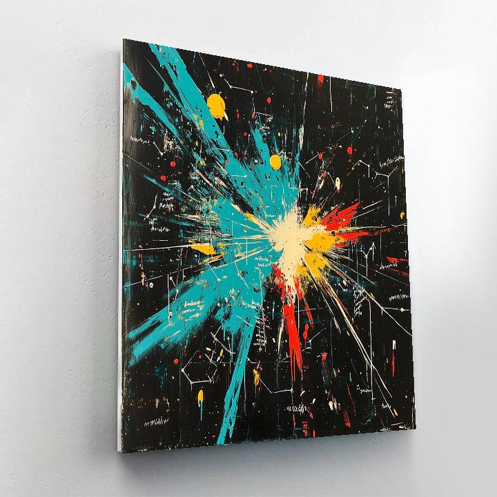 Jean-Michel Basquiat Inspired Quantum Starfield Identity Paint by numbers art