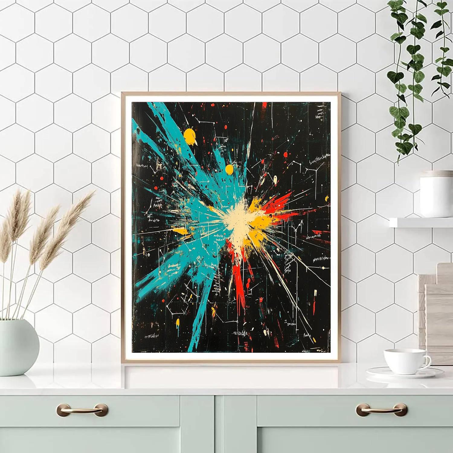 Jean-Michel Basquiat Inspired Quantum Starfield Identity Paint by numbers art