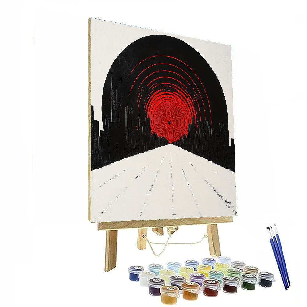 Banksy Inspired Silent Siren Sky painting number kit