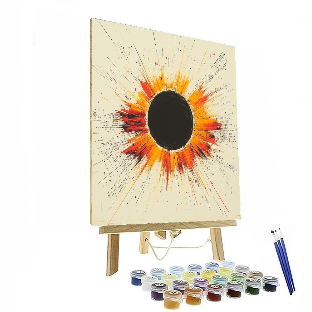 Jean-Michel Basquiat Inspired Solar Eclipse Of Voices Paint by numbers kits