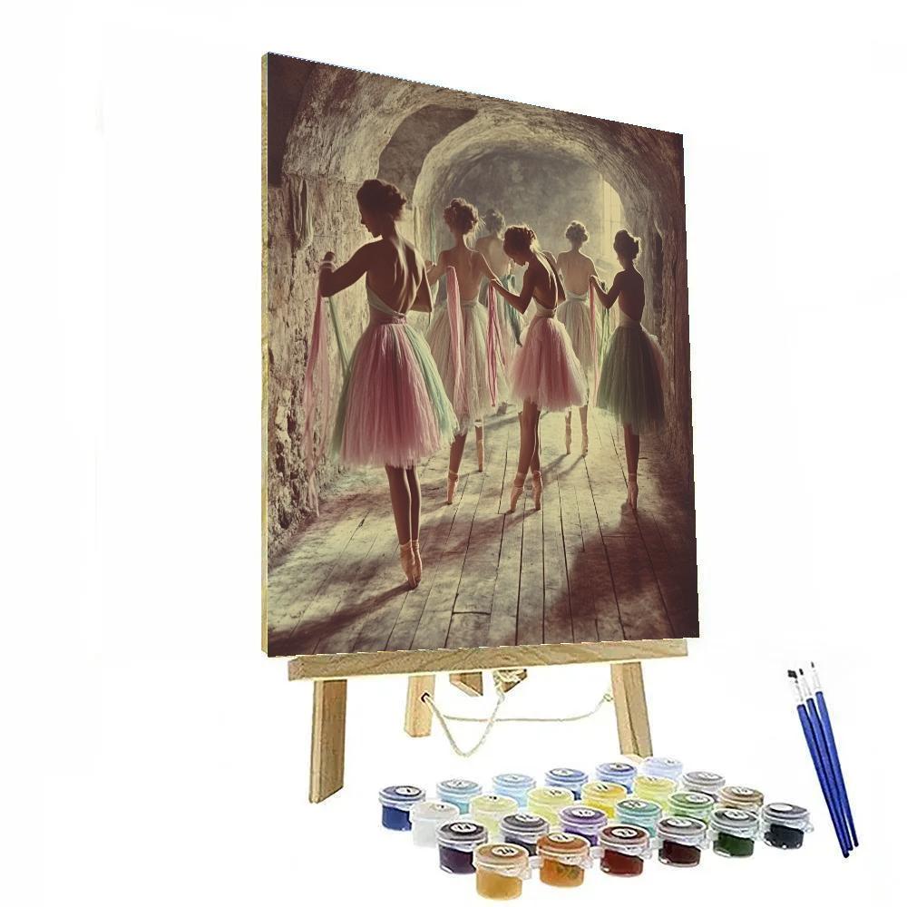 Degas Inspired Ballet Rehearsal Numbered painting kits