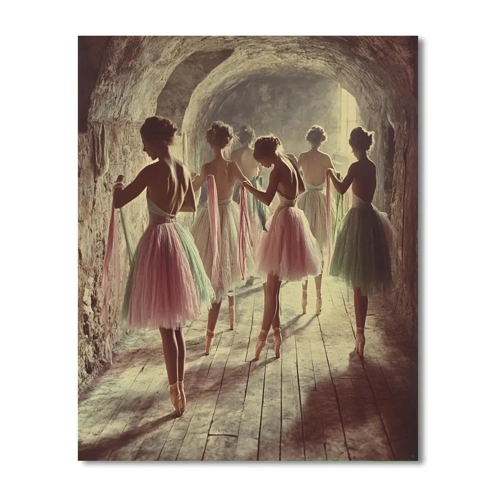 Degas Inspired Ballet Rehearsal Numbered painting kits