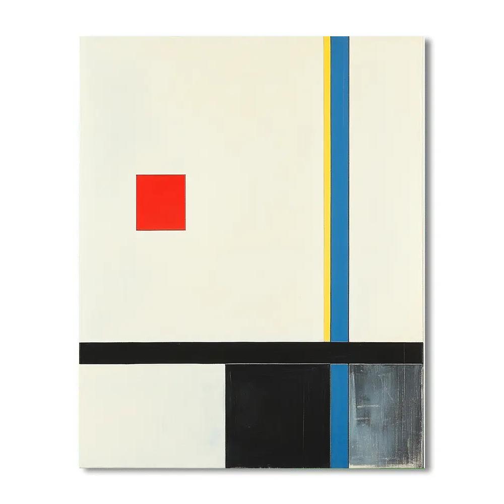 Kazimir Malevich Inspired Cosmic Vector Horizon Paint by numbers art