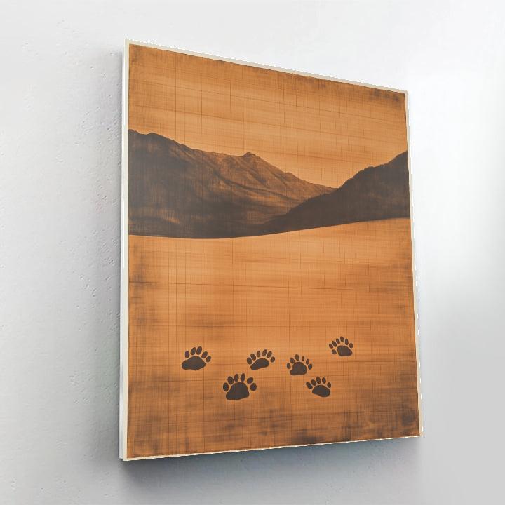 Leonardo Da Vinci Inspired Feline Shadow Geometry paint by numbers