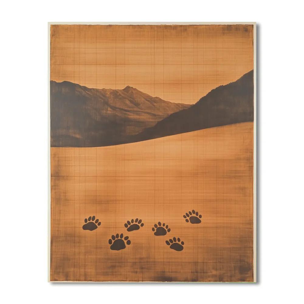 Leonardo Da Vinci Inspired Feline Shadow Geometry paint by numbers