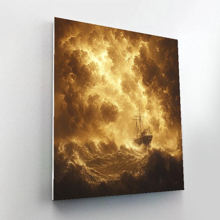 Turner Inspired Tempest At Sea Painting by numbers kit
