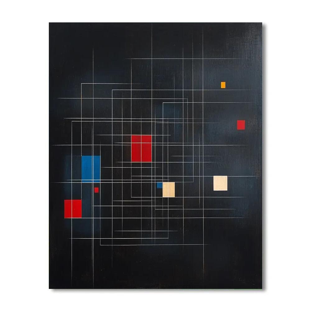 Kazimir Malevich Inspired Nebular Grid Silence Painting by numbers kit