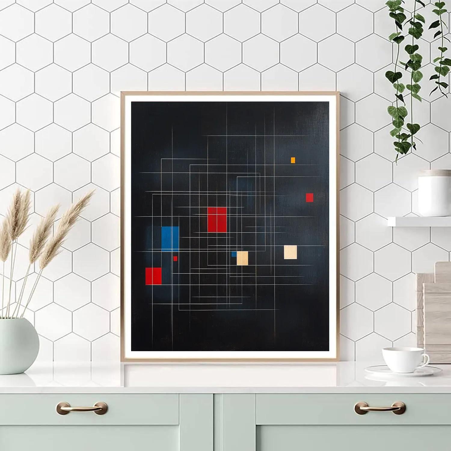 Kazimir Malevich Inspired Nebular Grid Silence Painting by numbers kit