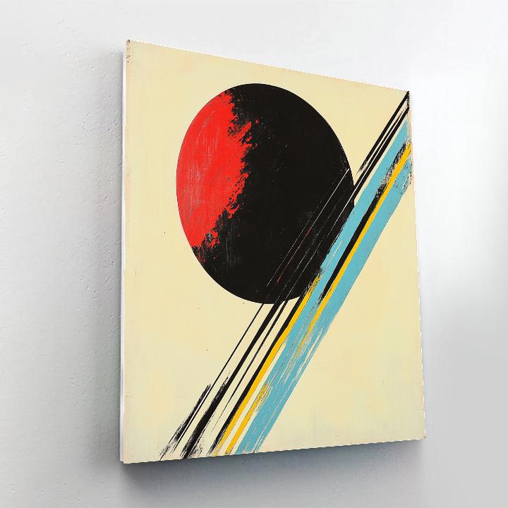 Kazimir Malevich Inspired Orbital Suprematist Drift paint by color