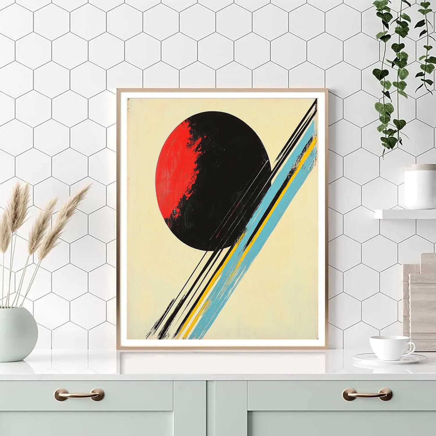 Kazimir Malevich Inspired Orbital Suprematist Drift paint by color