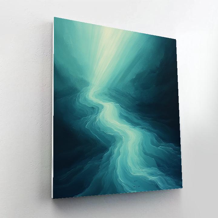 Leonardo Da Vinci Inspired Silent Dolphin Currents Numbered painting kits