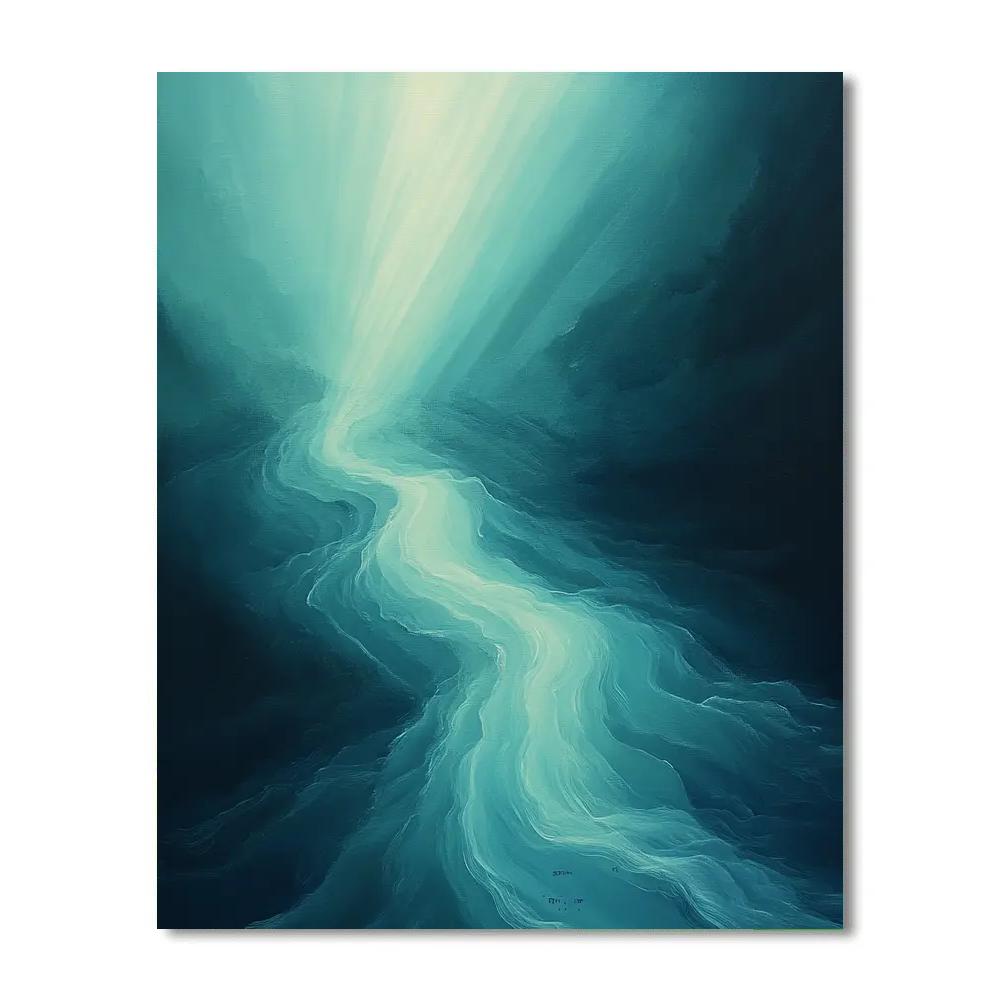 Leonardo Da Vinci Inspired Silent Dolphin Currents Numbered painting kits