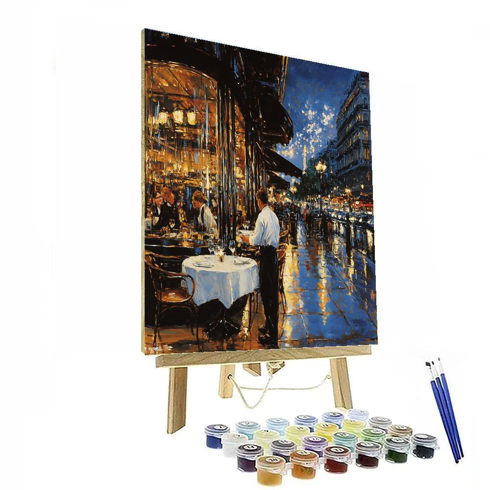 Manet Inspired Cafe Terrace Painting by numbers kit