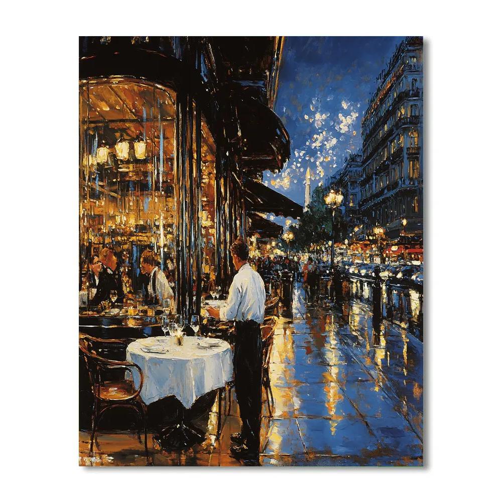 Manet Inspired Cafe Terrace Painting by numbers kit