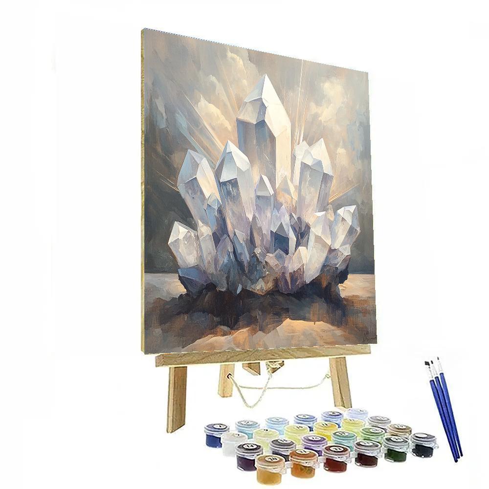 Leonardo Da Vinci Inspired Crystal Lattice In Light paint by numbers