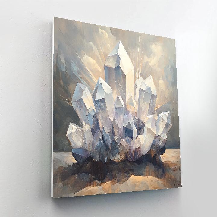 Leonardo Da Vinci Inspired Crystal Lattice In Light paint by numbers