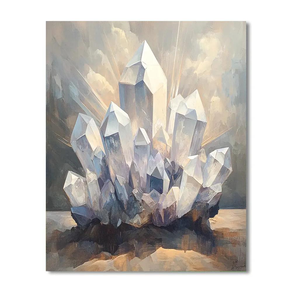 Leonardo Da Vinci Inspired Crystal Lattice In Light paint by numbers